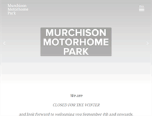 Tablet Screenshot of murchisonmotorhomepark.co.nz